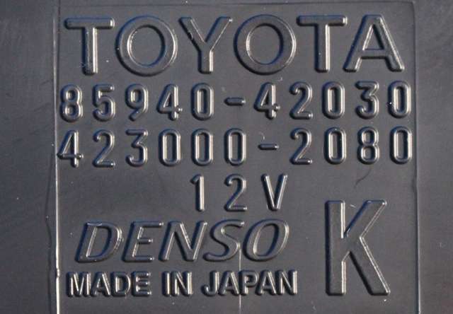 Rele diverse til Toyota RAV4 2016-2019 (Type IV, Fase 2) (DENSO|423000-2080|85940-42030|)