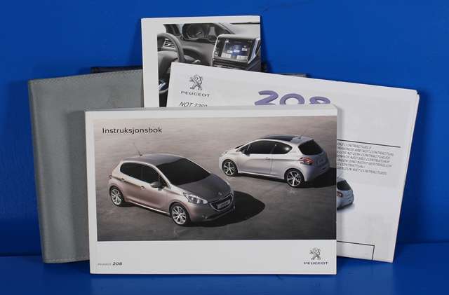 Instruksjonsbok til Peugeot 208, 2012-2019 (Type I)