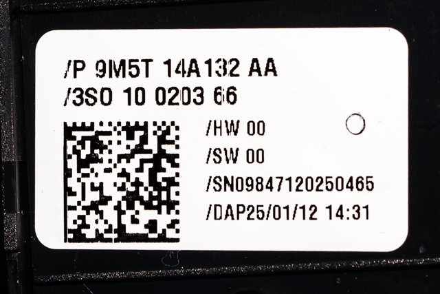Bryter ruteheis førerdørspanel til Ford Kuga 2008-2012 (Type I) (FORD|9M5T-14A132-AA|)