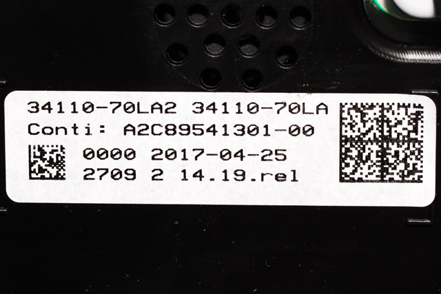 Instrumentpanel til Suzuki Swift 2011-2017  (VDO|A2C89543801-00|34100-70LA2|)