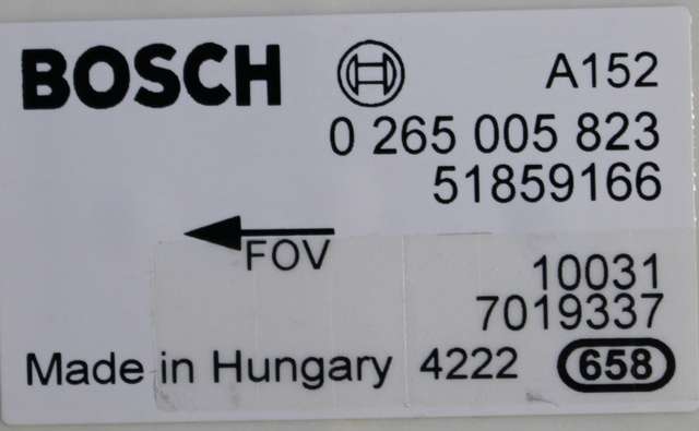 Sensor akselerasjonssensor/ESP DUO til Fiat 500 2008-2020  (BOSCH|0 265 005 823|51859166|)