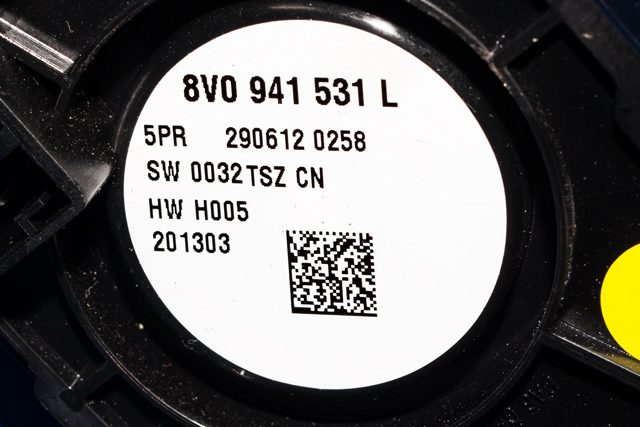 Bryter lys til Audi A3 2012-2016 (Type III, Fase 1)  (VAG|8V0 941 531 L|)