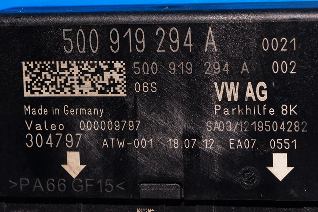 Styreenhet parkering til Audi A3 2012-2016 (Type III, Fase 1) (VAG|5Q0 919 294 A|)