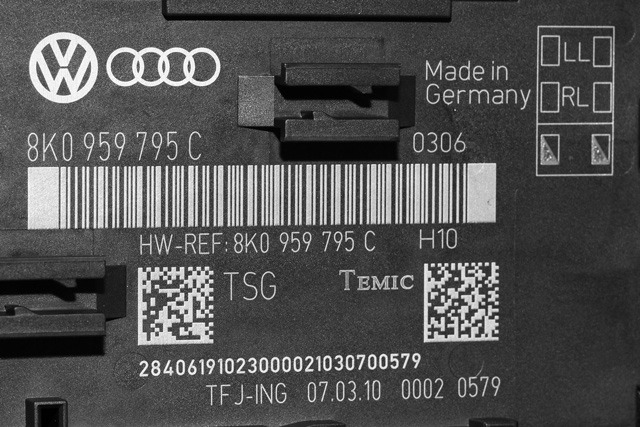 Styreenhet dør høyre bak til Audi A4 2007-2014 (Type IV) (B8) (B8) (VAG|8K0 959 795 C|)