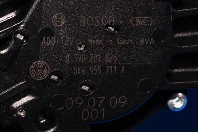 Viskermotor bakrute til VW Golf VI 2008-2012 (BOSCH|0 390 201 826|5K6 955 711 A|)