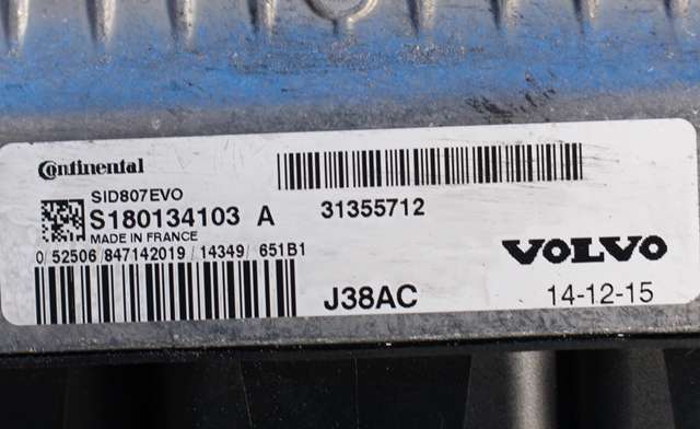 Styreenhet motor til Volvo V40 2012-2019  (CONTINENTL|S180134103 A|31355712|)