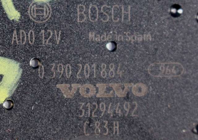 Viskermotor bakrute til Volvo V40 2012-2019 (BOSCH|0 390 201 884|31294492|)