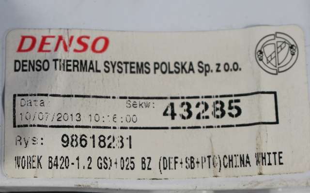 Varmeapparat betjening til Ford Ka 2008-2015 (Type II)