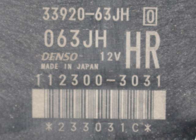 Styreenhet motor til Suzuki Swift 2005-2010  (DENSO|112300-3031|33920-63JH0|)