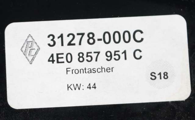 Dashbord askebeger til Audi A8 2003-2010 (Type II) (VAG|4E0 857 951 C|)