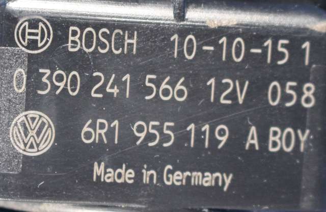 Viskermotor frontrute komplett m/overføring til VW Polo 2009-2014 (Type V, Fase 1) (BOSCH|3 397 021 393|6R1 955 023 C|)