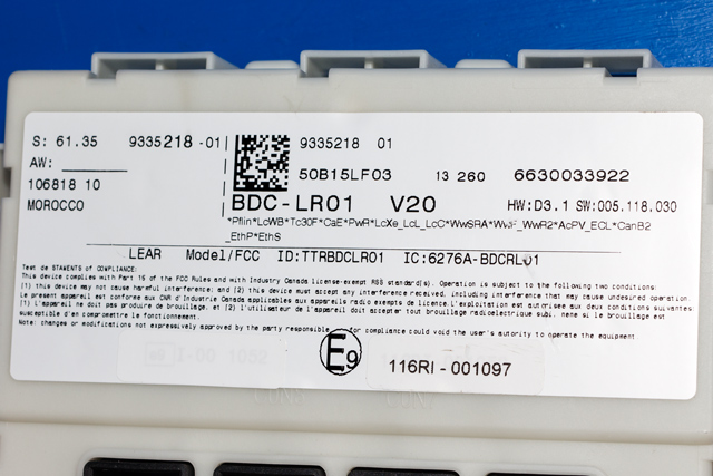 Sikringsboks til BMW i3 2013-2022 (BMW|9 335 218|)
