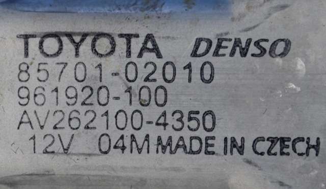 Ruteheis venstre bak til Toyota Auris 2010-2012 (Type I, Fase 2)  (DENSO|262100-4350|85701-02010|)