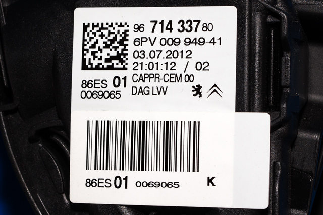 Pedal gass til Peugeot 208 2012-2019 (Type I) (HELLA|6PV 009 949-41|96 714337 80|)