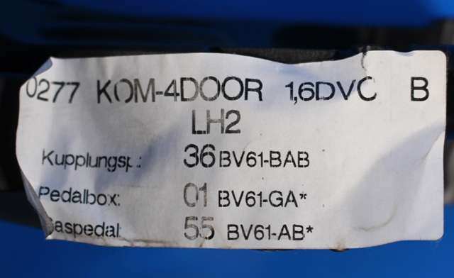 Pedal gass til Ford Focus 2011-2014 (Type III, Fase 1)  (FORD|BV61-9F836-AB|)