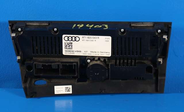Varmeapparat betjening til Audi A5 2007-2016 (Type I)  (VAG|8T1 820 043 R|)