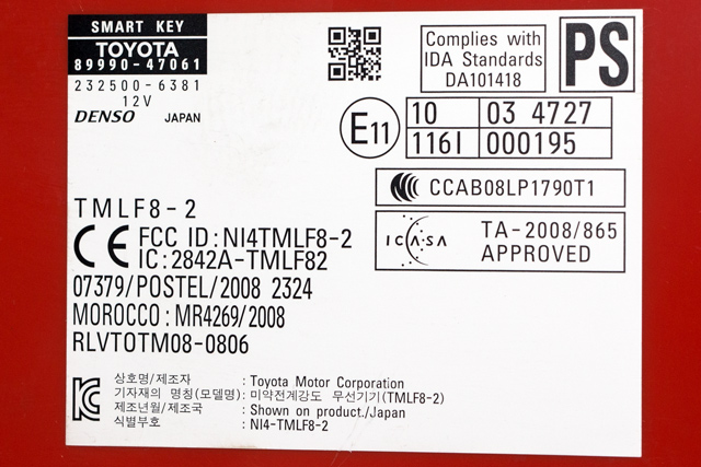 Styreenhet nøkkelfri/keyless til Toyota Prius 2009-2016 (Type III) (COMBI) (COMBI) (TOYOTA|89990-47061|)