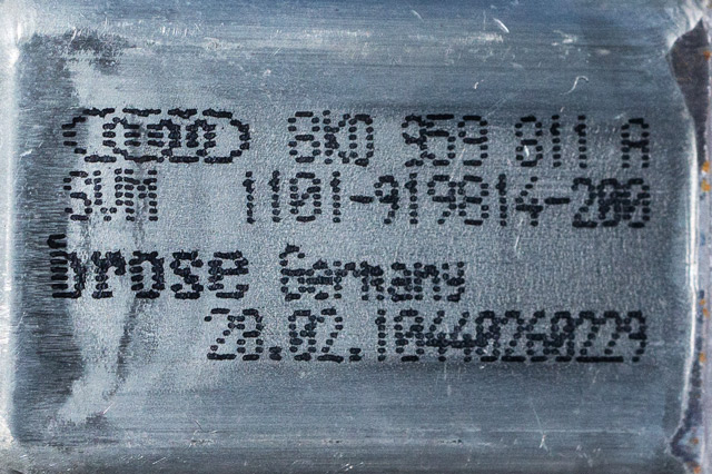 Ruteheis venstre bak til Audi A4 2007-2014 (Type IV) (B8) (B8) (VAG|8K0 959 811 A|)