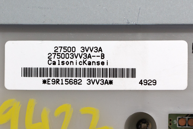 Varmeapparat betjening til Nissan Note 2013-2017 (Type II)  (NISSAN|27500-3VV3A|)