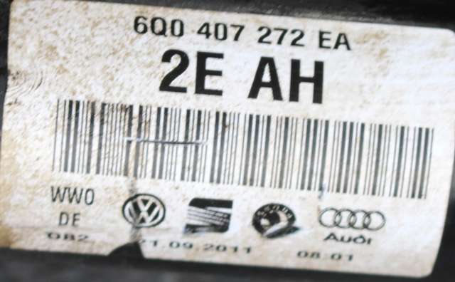 Drivaksel høyre foran, diesel/manuell til Škoda Roomster 2010-2015 (Fase 2) (VAG|6Q0 407 272 EA|)