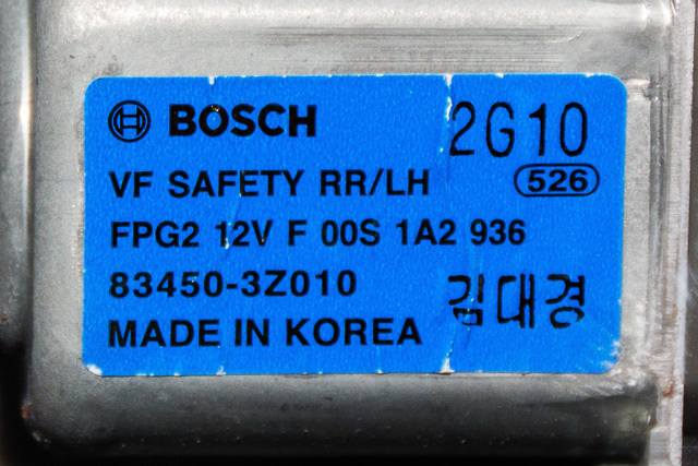 Ruteheis venstre bak til Hyundai i40 2012-2017 (HYUNDAI|83450-3Z010|)