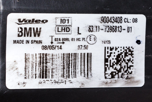 Frontlykt venstre full-LED til BMW i3 2013-2022  (BMW|63.11-7 396 813|)