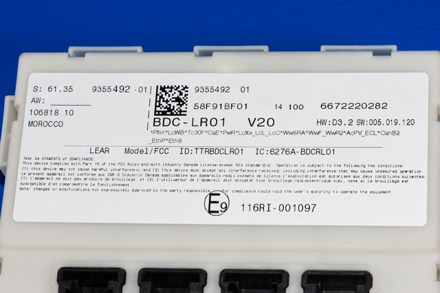 Sikringsboks til BMW i3 2013-2022 (BMW|9 355 492|)