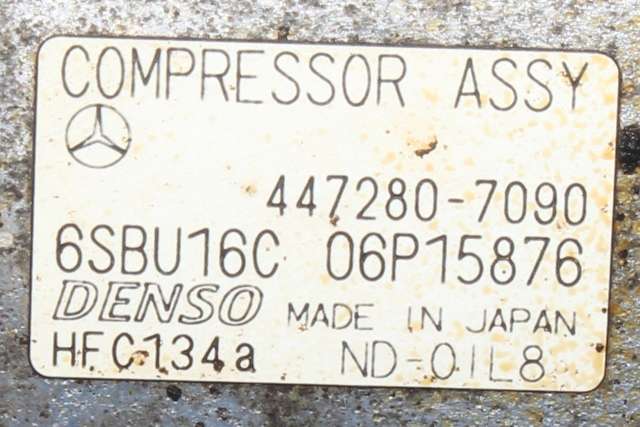 Aircondition kompressor til Mercedes E-Klasse 2009-2013 (Fase 1) (W212) (W212) (DENSO|447280-7090|)