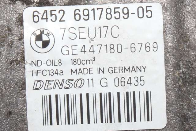 Aircondition kompressor til BMW 5-Serie 2003-2010 (E60/E61) (E60/E61) (DENSO|447180-6769|64.52-6 917 859|)