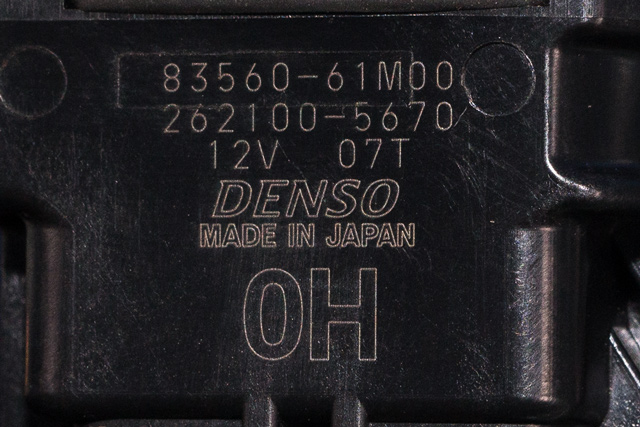 Ruteheis venstre bak til Suzuki Ignis 2016-->> (Type II) (DENSO|262100-5670|83560-61M00|)