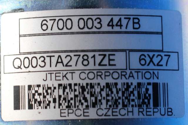 Rattaksel elektrisk servo til Renault Clio 2016-2019 (Type IV, Fase 2)  (JEKT|Q003TA2781ZE|6700 003447-B|)