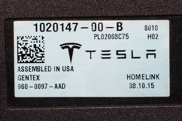 Styreenhet diverse til Tesla Model S 2013-2016 (Fase 1)  (TESLA|1020147-00-B|)