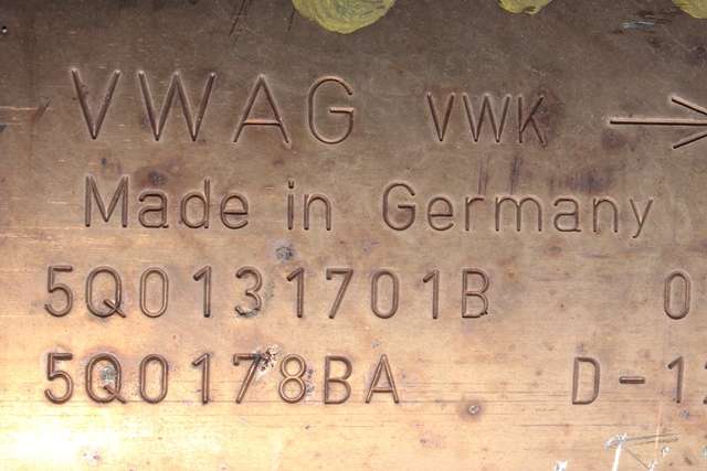 Katalysator til Audi A3 2012-2016 (Type III, Fase 1)  (VAG|5Q0 131 701 B|)