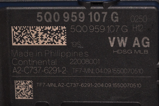 Styreenhet elektrisk bakluke til VW Passat 2015-2019 (Fase 1) (B8) (B8) (VAG|5Q0 959 107 G|)