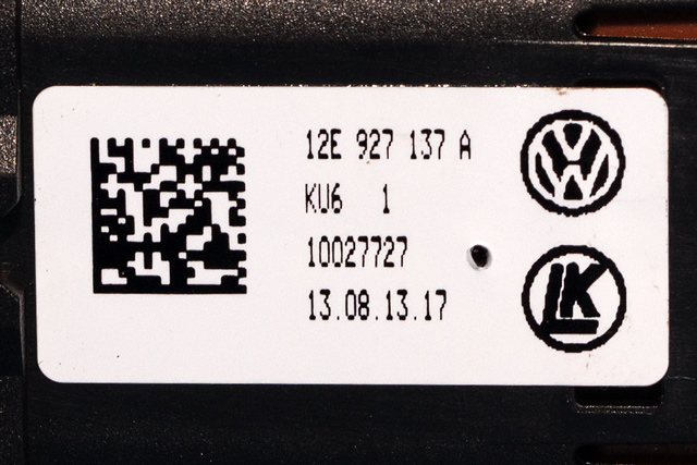 Bryter diverse til VW E-Up 2013-2019  (VAG|12E 927 137 A|)