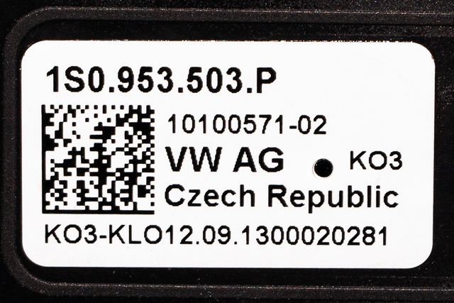 Bryter combi til VW E-Up 2013-2019 (VAG|1S0 953 503 P|)