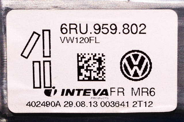 Ruteheis venstre foran til VW E-Up 2013-2019 (VAG|6RU 959 802|)