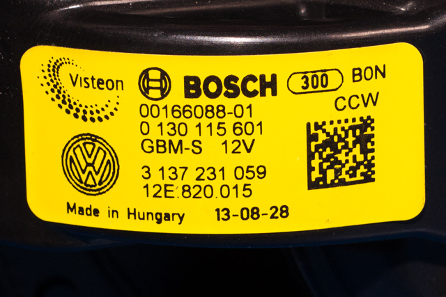Varmeapparat motor til VW E-Up 2013-2019 (VAG|12E 820 015|)
