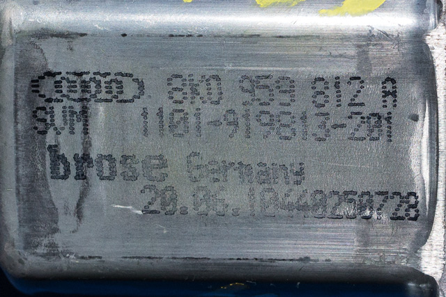 Ruteheis høyre bak til Audi A4, Allroad 2009-2016 (Type I) (B8) (B8) (VAG|8K0 959 812 A|)