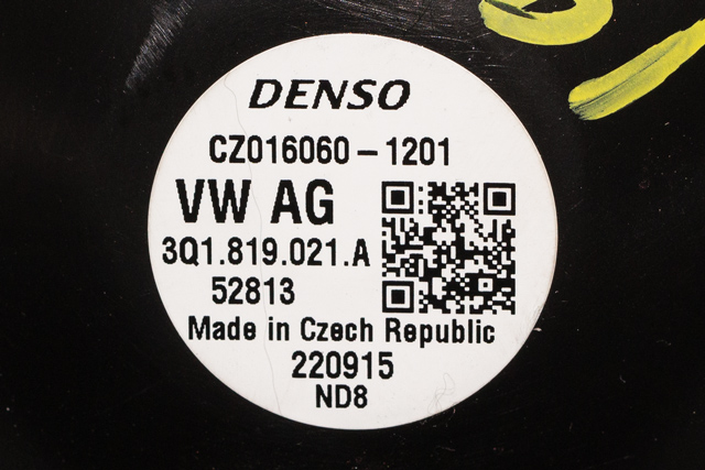 Varmeapparat motor til VW Passat 2015-2019 (Fase 1) (B8) (B8) (VAG|3Q1 819 021 A|)