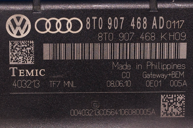 Styreenhet diverse til Audi A4, Allroad 2009-2016 (Type I) (B8) (B8) (VAG|8T0 907 468 AD|)