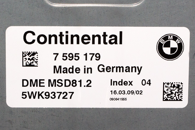 Styreenhet motor til BMW 3-Serie 2005-2011 (E90/E91/E92/E93) (E90/E91/E92/E93) (CONTINENT|5WK93727|7 595 179|)