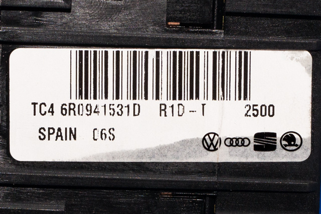 Bryter lys til VW Polo 2009-2014 (Type V, Fase 1) (VAG|6R0 941 531 D|)