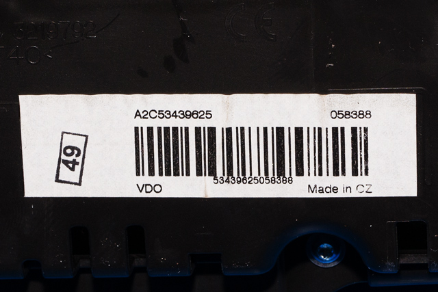 Instrumentpanel til VW Passat 2011-2015 (B7) (B7) (VDO|A2C53439625|3AA 920 870 D|)