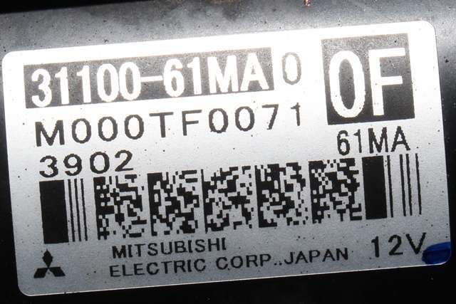 Starter til Suzuki SX4 S-CROSS 2013-->> (Type II) (MITSUBISHI|M000TF0071|31100-61MA0|)