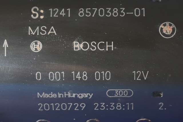 Starter diesel til BMW X1 2009-2015 (E84) (E84) (BOSCH|0 001 148 010|12.41-8 570 383|)