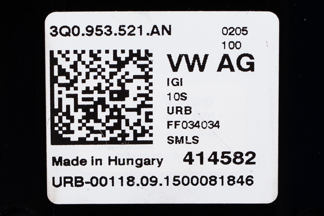 Bryter combi til VW Passat 2015-2019 (Fase 1) (B8) (B8) (VAG|3Q0 953 521 AN|)