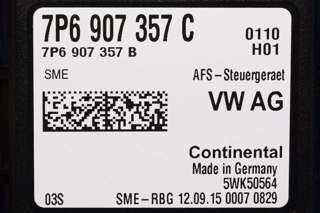 Styreenhet lys (LCM - Light Control Module) til VW Passat 2015-2019 (Fase 1) (B8) (B8) (VAG|7P6 907 357 C|)