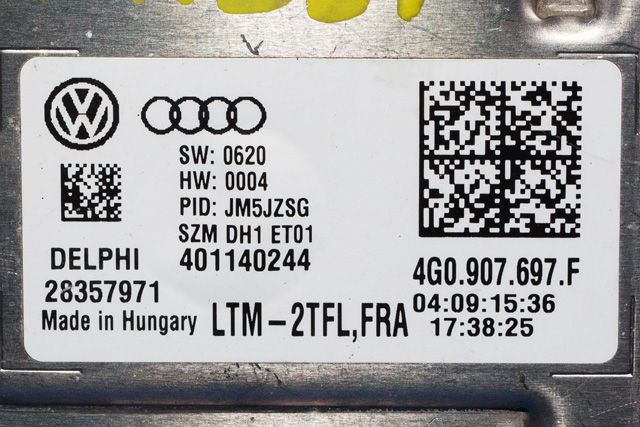 Styreenhet lys (LCM - Light Control Module) til VW Passat 2015-2019 (Fase 1) (B8) (B8) (VAG|4G0 907 697 F|)