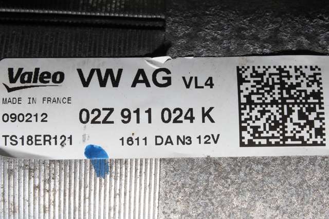 Starter diesel til VW Caddy 2010-2015 (Type III, Fase 2) (VALEO|TS18ER121|02Z 911 024 K|)